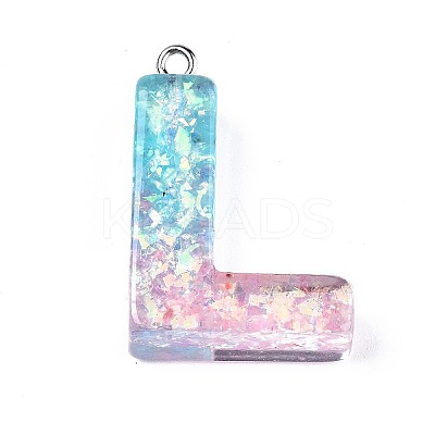 Transparent Epoxy Resin Pendants LS-CRES-S364-002L-1