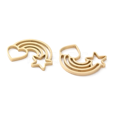Ion Plating(IP) 304 Stainless Steel Cabochons STAS-Q333-26G-1