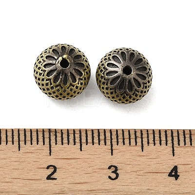 Tibetan Style Rack Plating Brass Bead KK-Q805-30AB-1