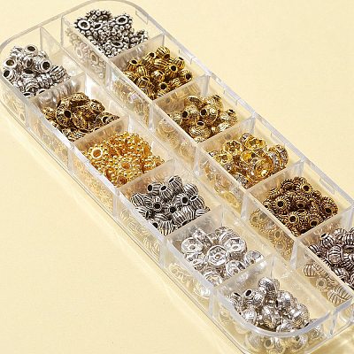525Pcs 12 Style Brass & Alloy Spacer Beads DIY-FS0003-36-1