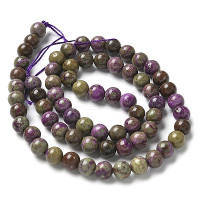 Natural Atlantisite Stichtite Beads Strands G-C168-A01-02-1