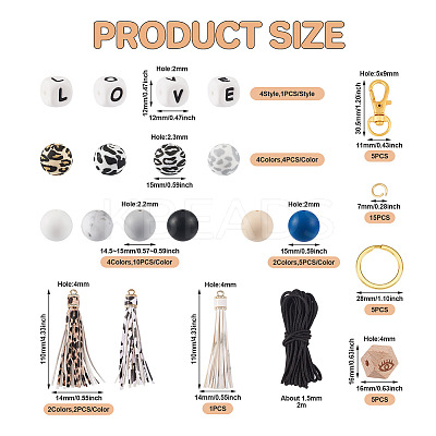 DIY Keychain Wristlet Making Kit DIY-TA0004-40-1