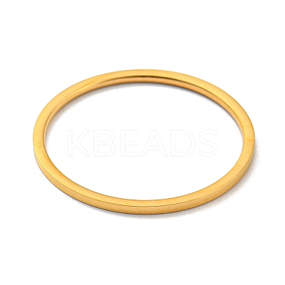 Ion Plating(IP) 304 Stainless Steel Simple Plain Band Finger Ring for Women Men RJEW-F152-05G-A-1