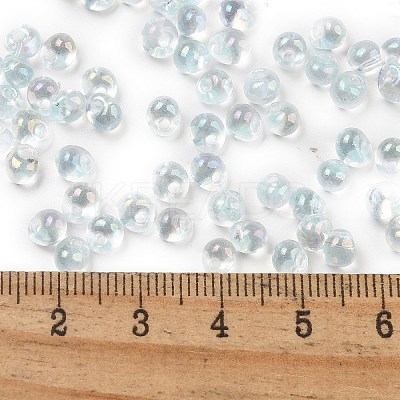 6/0 Inside Colours Fringe Glass Seed Beads SEED-A034-03J-1