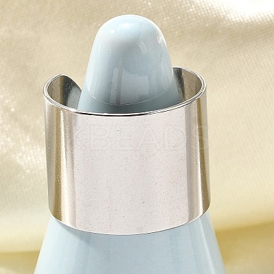 316 Surgical Stainless Steel Open Cuff Rings RJEW-F170-01P-04-1