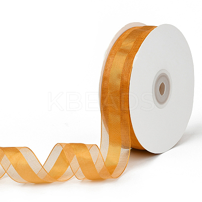 1Roll Solid Color Organza Ribbons ORIB-CY0001-02G-1