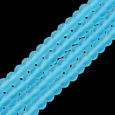 Transparent Glass Beads Strands EGLA-A034-T8mm-MD08-1