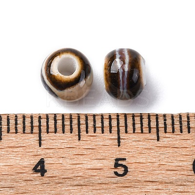 Bright Glazed Porcelain Beads PORC-D300-A02-1