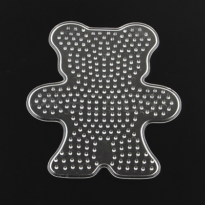 Bear ABC Plastic Pegboards used for 5x5mm DIY Fuse Beads X-DIY-Q009-29-1