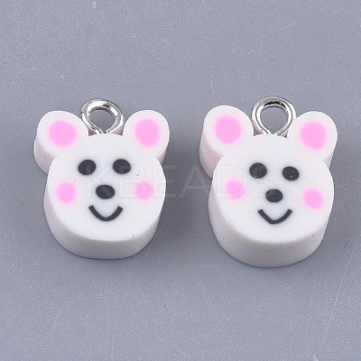 Handmade Polymer Clay Charms X-CLAY-S091-102-1