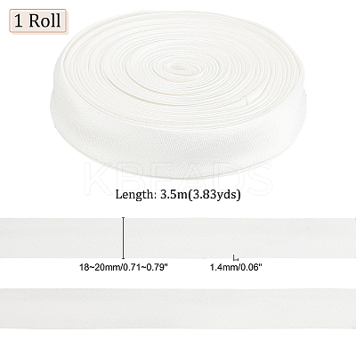 Cloth Cord for Women's Wedding Dress Zipper Replacement SRIB-WH0007-08C-1