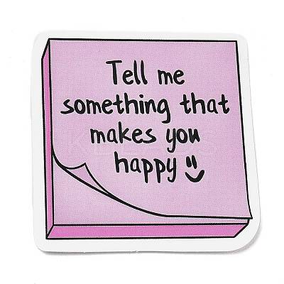 50Pcs Motivationa Word Paper Self-Adhesive Picture Stickers AJEW-S086-10-1