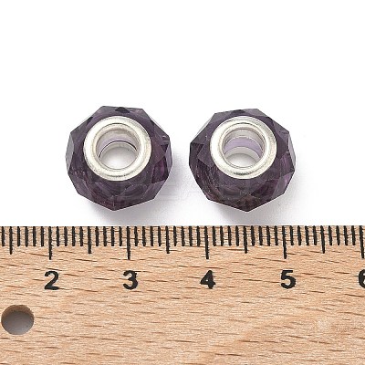 Handmade Glass European Beads X-GPDL25Y-07-1