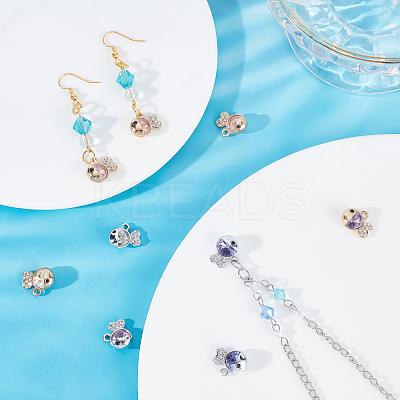 24Pcs 6 Colors Alloy Charms FIND-PH0003-16-1