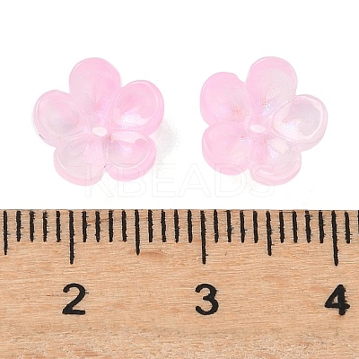 Dyed & Heated Glass Bead Caps GLAA-C042-01N-1