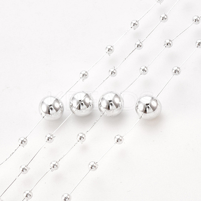 ABS Plastic Imitation Pearl Beaded Trim Garland Strand AJEW-S071-01G-1