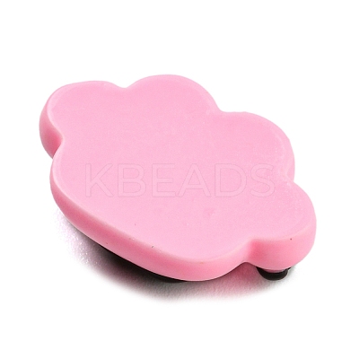 Black & Pink Opaque Resin Cabochons CRES-P026-A03-1
