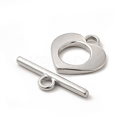 Non-Tarnish 304 Stainless Steel Toggle Clasps STAS-F290-07P-1