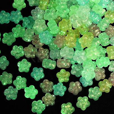 Luminous Transparent Acrylic Beads X-OACR-B031-14-1