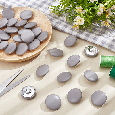 30Pcs Imitation Leather Snap Bottons BUTT-NB0001-90D-1