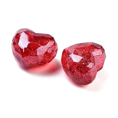 UV Plating Acrylic European Large Hole Beads OACR-S142-01A-1