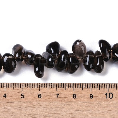 Natural Smoky Quartz Beads Strands G-B072-D01-02-1