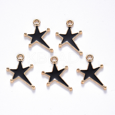 Alloy Enamel Pendants ENAM-S121-026A-1