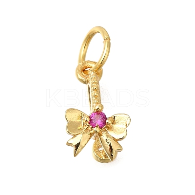 Rack Plating Brass Micro Pave Cubic Zirconia Ice Pick Pinch Bails KK-F883-14G-02-1