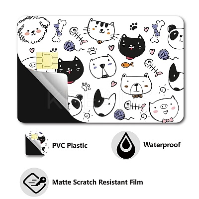 PVC Plastic Waterproof Card Stickers DIY-WH0432-055-1
