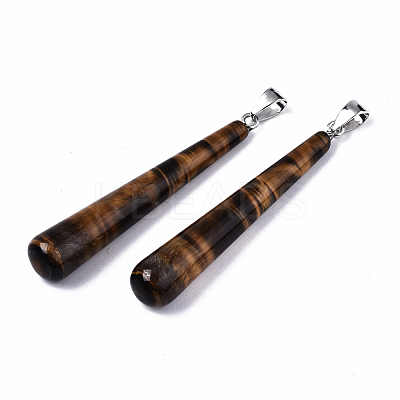 Natural Tiger Eye Big Pendants G-T131-17E-1