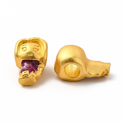 Rack Plating Alloy Enamel Beads PALLOY-A001-03MG-1