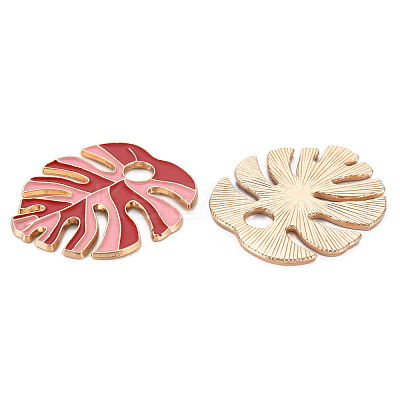 Rack Plating Alloy Enamel Pendants ENAM-T015-012C-NR-1
