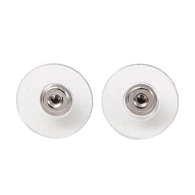 304 Stainless Steel Bullet Clutch Earring Backs X-STAS-Q189-02-1