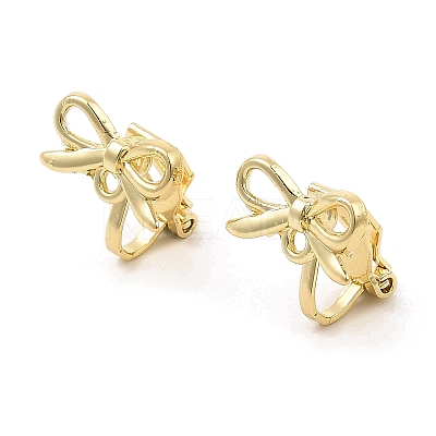 Alloy Clip-on Earring Findings FIND-L015-002G-1