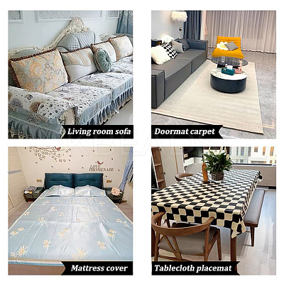 AHADEMAKER 16Pcs 2 Color PU Self Adhesive Non Slip Carpet Stickers FIND-GA0005-67-1