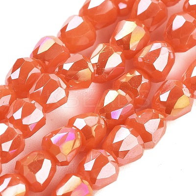 Electroplate Glass Beads Strands EGLA-D030-P4mm-B02-1
