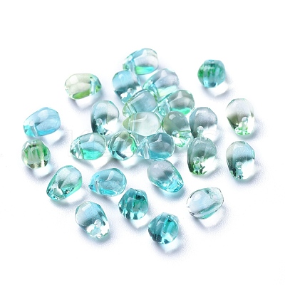 Transparent Glass Charms GLAA-O017-02H-1