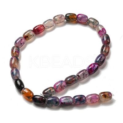 Natural Dragon Veins Agate Beads Strands G-A223-D11-01H-1