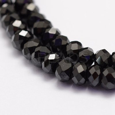 Natural Black Spinel Beads Beads Strands G-F460-19-1