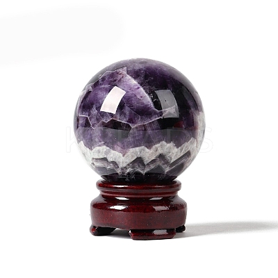 Natural Amethyst Sphere Ornament PW-WG15772-02-1