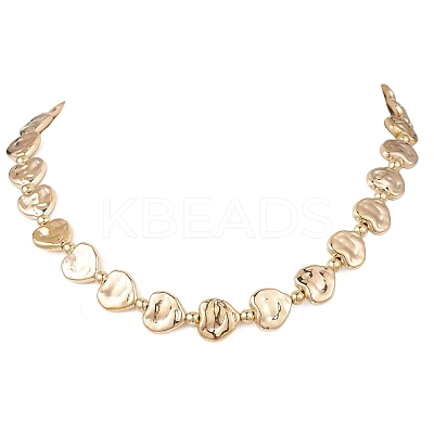 CCB Plastic Heart Beaded Necklaces NJEW-JN05841-02-1
