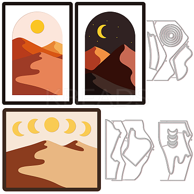 Carbon Steel Cutting Dies Stencils DIY-WH0309-1099-1