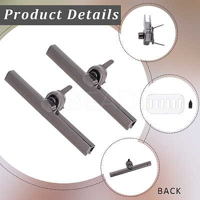 4Pcs Zinc Alloy Twist Bag Lock Purse Catch Clasps PURS-CP0001-03B-1