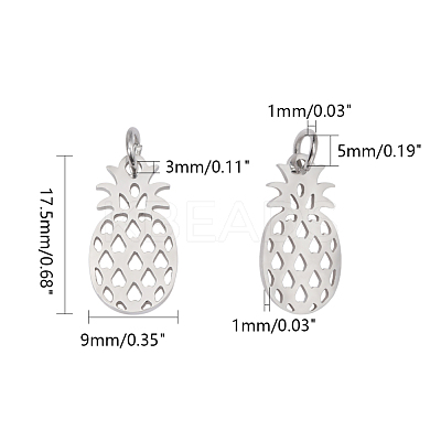 Tarnish Resistant 201 Stainless Steel Pendants STAS-S105-T563D-9-1-1