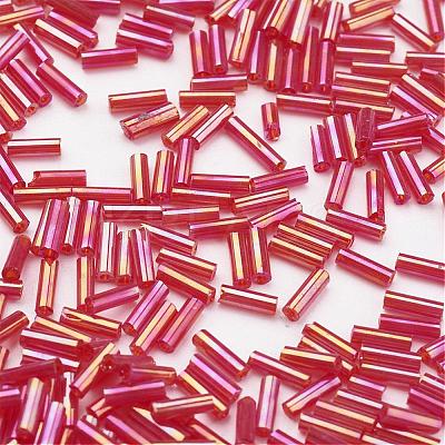 Glass Bugle Beads SEED-E001-6mm-165-1