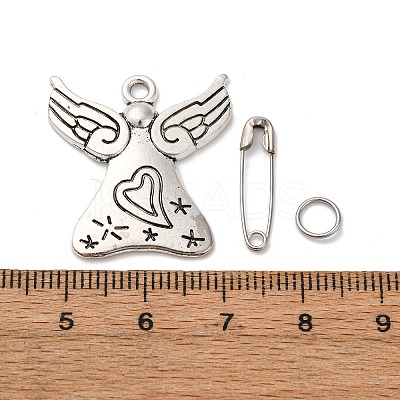DIY Funeral Memorial Charm Keepsakes Brooch Making Kit DIY-FH0006-35A-1