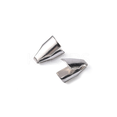 400Pcs 4 Size 304 Stainless Steel Folding Crimp Ends STAS-UN0037-51-1