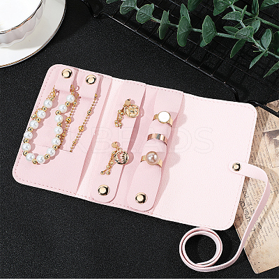 PU Imitation Leather Jewelry Rolls for Earrings Bracelets Necklaces AJEW-WH20020-456C-1