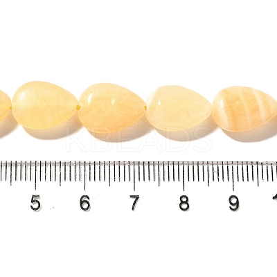 Natural Yellow Jade Beads Strands G-I377-A04-1
