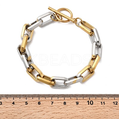 304 Stainless Steel Cable Chain Bracelets for Women LS-BJEW-D377-01E-1